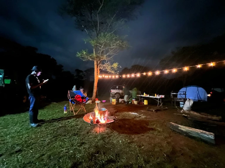 Night camping at Thiba River Camp